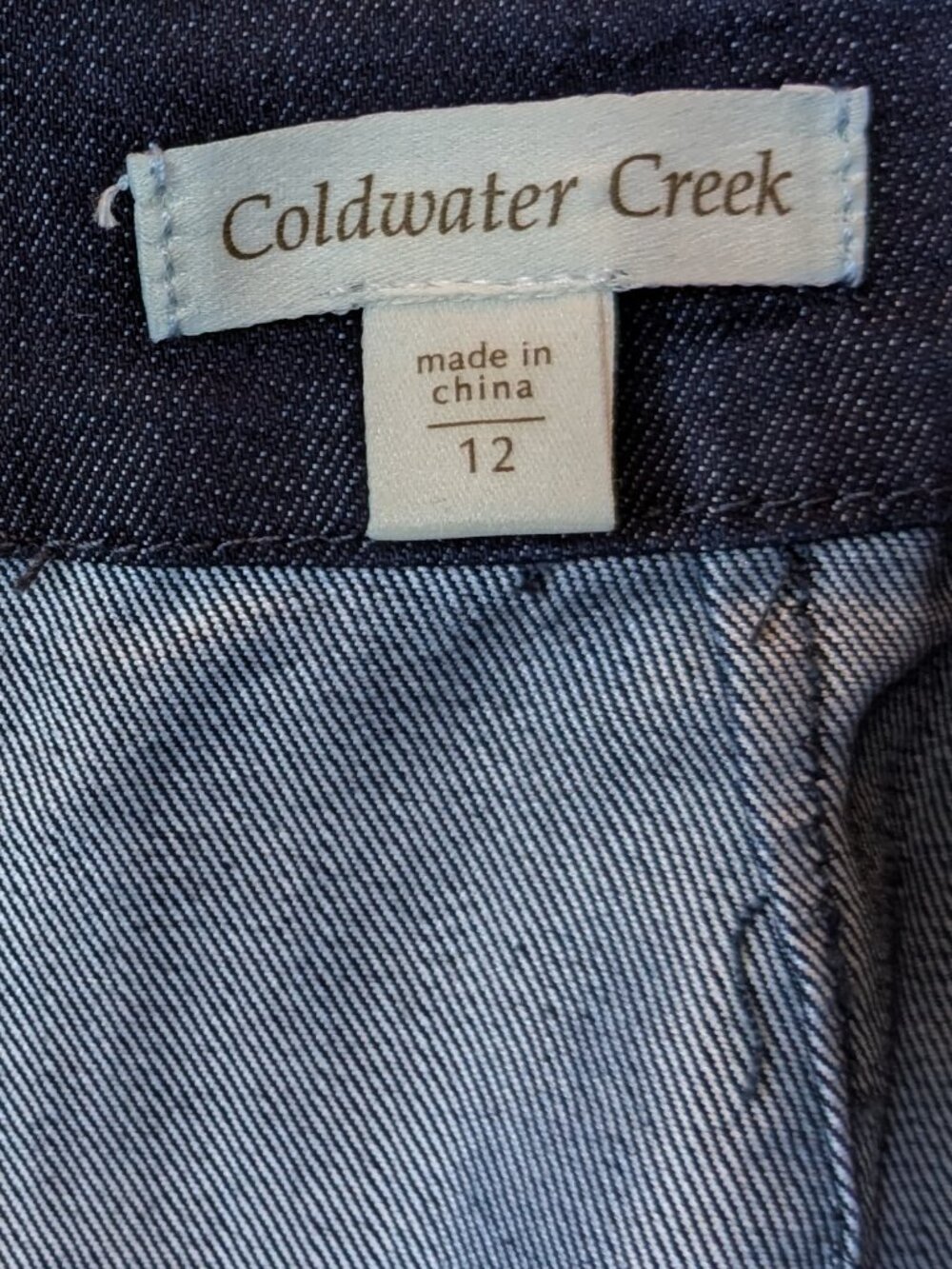 Coldwater Creek Stretch Denim Skirt - Picture 6 of 8